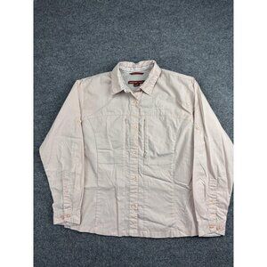 Simms Fishing Products Shirt Womens Medium Light Pink 3XDRY Performance Outdoor